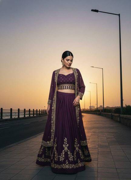 INDOWESTERN VF 227 GEORGETTE Lehenga choli bulk order suppliers in pune